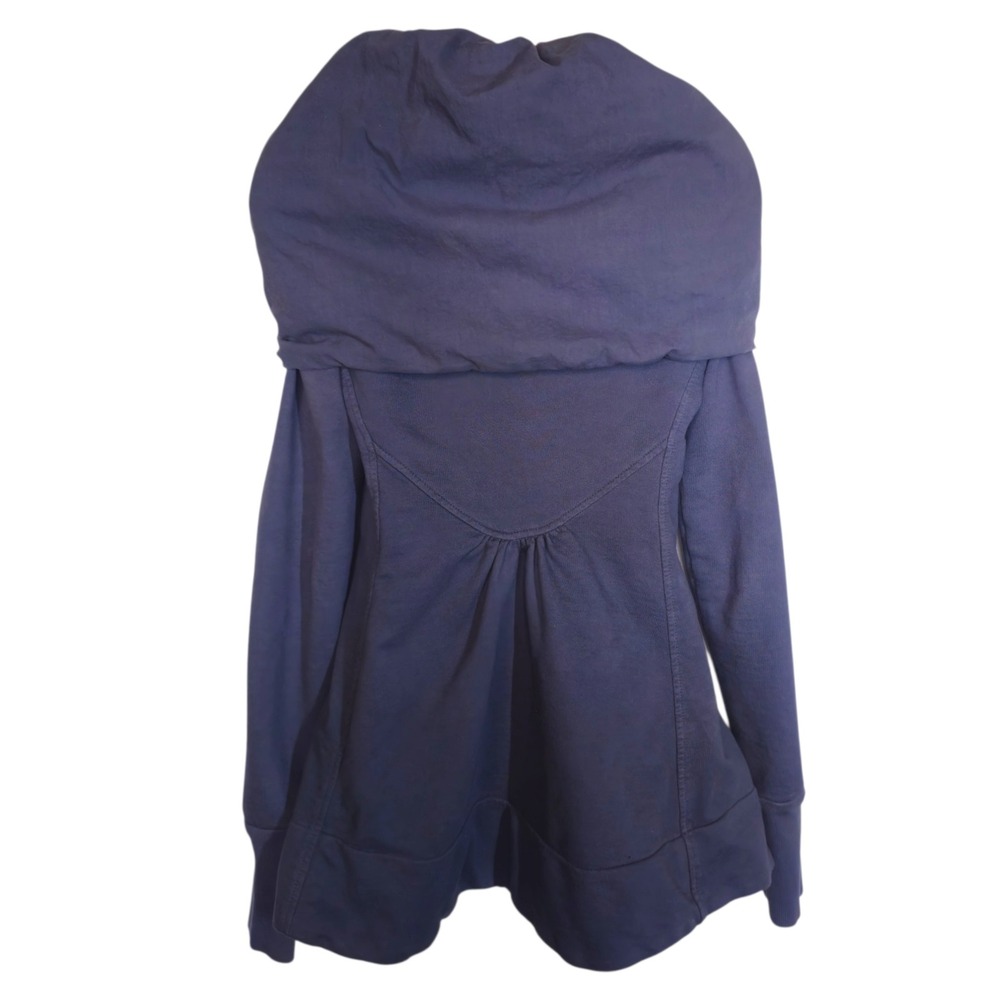Prairie Underground Slate Blue Cloak Hoodie Fleece Jacket Sz S - Picture 8 of 9